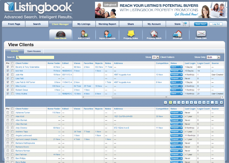 listingbook ClientManager