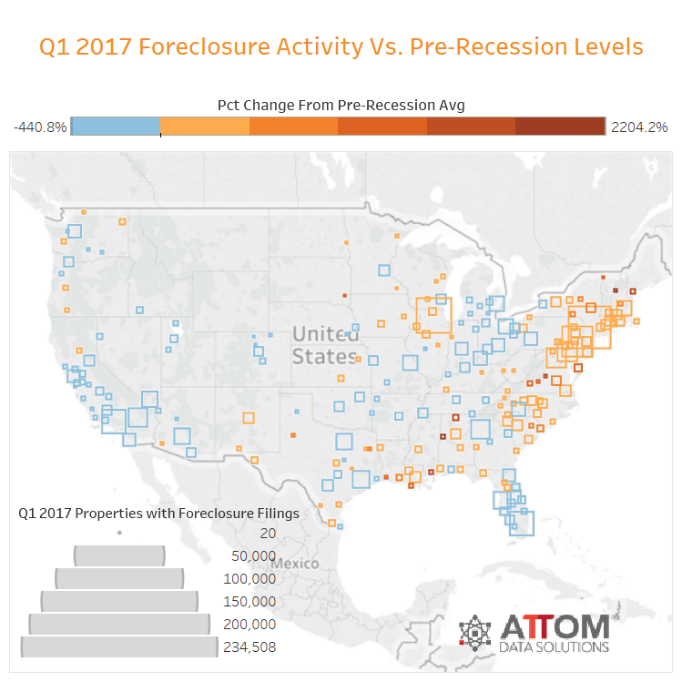 realtytrac march q1 2017 foreclosures