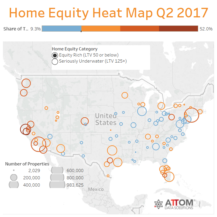 realtytrac q2 2017 home equity underwater report 2