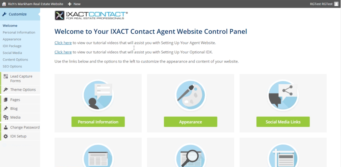 pr ixact website site admin