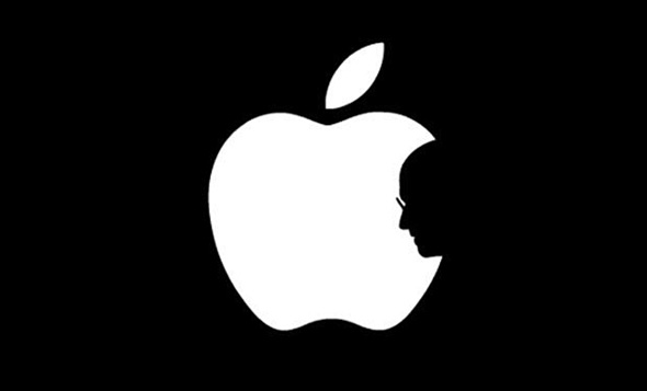 apple logo steve jobs