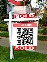 for sale sign qr code sold